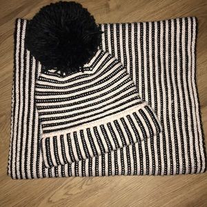 Kate spade hat and scarf set